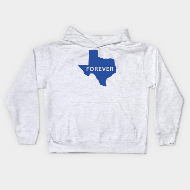 Texas Forever Kids Hoodie by fandemonium